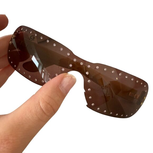 Y2K Dolce & Gabbana Crystal sunglasses 2000s VTG - Picture 9 of 11